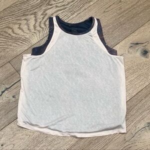 Athleta Girl Peach with Navy, Mauve Tank Top
